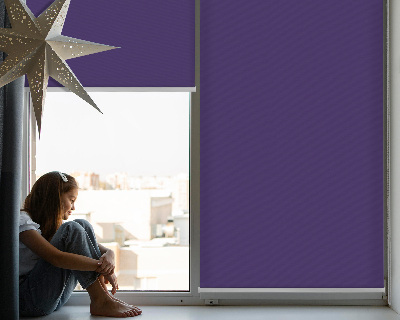 Fabric roller blind for window Purple