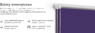 Fabric roller blind for window Purple