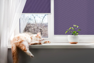 Fabric roller blind for window Purple