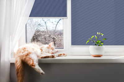 Blackout roller blind for window Navy