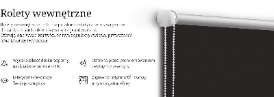 Blackout roller blind Black