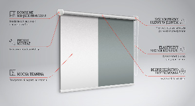 Blackout roller blind for window Gray
