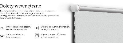 Fabric roller blind for window Light gray