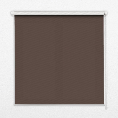 Fabric roller blind for window Brown