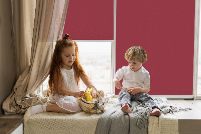 Fabric roller blind for window Claret