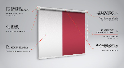Fabric roller blind for window Claret