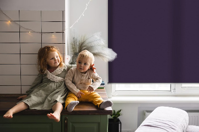 Blackout roller blind for window Black