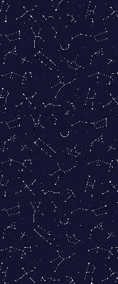 Fabric roller blind for window Constellation of stars