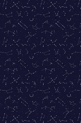Fabric roller blind for window Constellation of stars