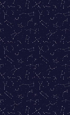 Fabric roller blind for window Constellation of stars