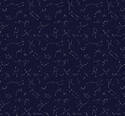 Fabric roller blind for window Constellation of stars