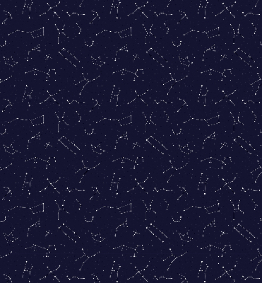 Fabric roller blind for window Constellation of stars