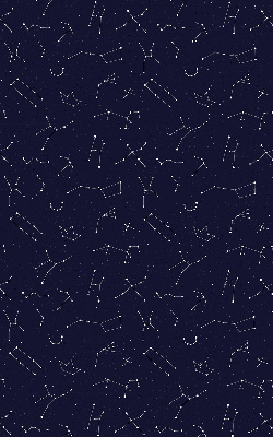 Fabric roller blind for window Constellation of stars