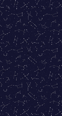 Fabric roller blind for window Constellation of stars