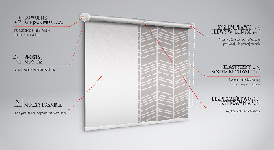 Blackout roller blind White firs