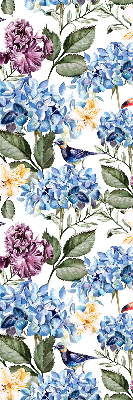 Blackout roller blind for window Toucans and flowers