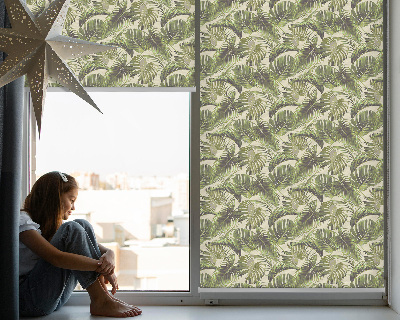 Blackout roller blind Flower leaves