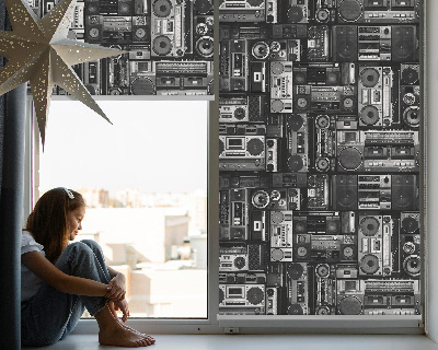 Blackout roller blind for window Radio speakers