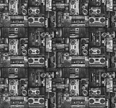 Blackout roller blind for window Radio speakers