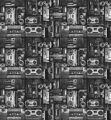 Blackout roller blind for window Radio speakers