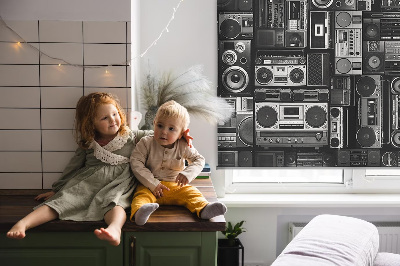 Blackout roller blind for window Radio speakers
