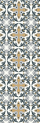 Blackout roller blind Moroccan tile