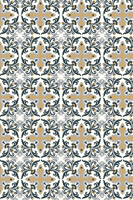 Blackout roller blind Moroccan tile