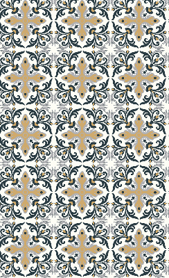 Blackout roller blind Moroccan tile
