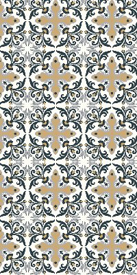Blackout roller blind Moroccan tile