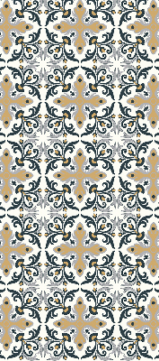 Blackout roller blind Moroccan tile