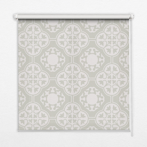 Blackout roller blind for window Moroccan tile