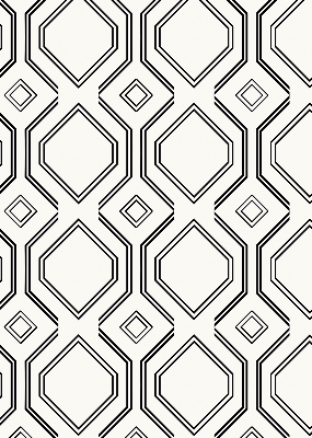 Fabric roller blind for window Rhombus illusion