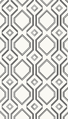 Fabric roller blind for window Rhombus illusion