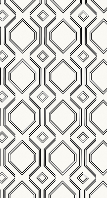 Fabric roller blind for window Rhombus illusion