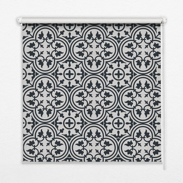 Blackout roller blind Portuguese tile