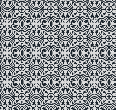 Blackout roller blind Portuguese tile