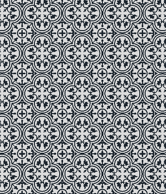 Blackout roller blind Portuguese tile