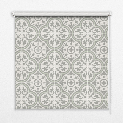 Blackout roller blind for window Portuguese tile