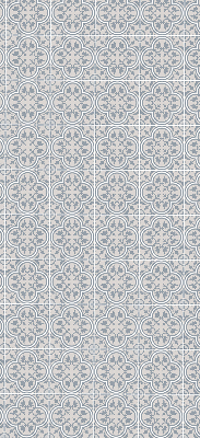 Fabric roller blind for window Portuguese tile