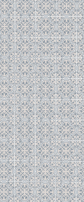 Fabric roller blind for window Portuguese tile