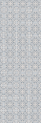Fabric roller blind for window Portuguese tile