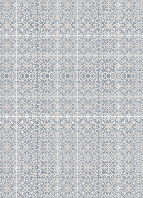 Fabric roller blind for window Portuguese tile