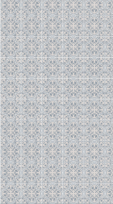 Fabric roller blind for window Portuguese tile