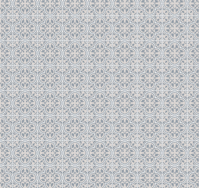 Fabric roller blind for window Portuguese tile