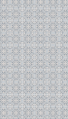 Fabric roller blind for window Portuguese tile