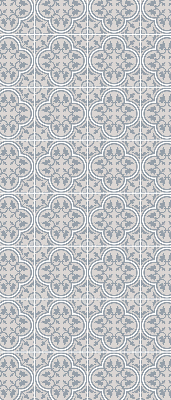 Fabric roller blind for window Portuguese tile