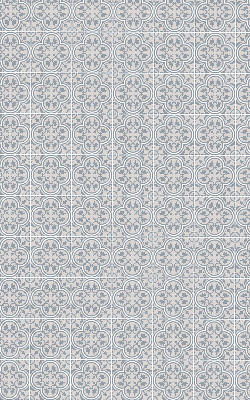 Fabric roller blind for window Portuguese tile