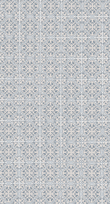 Fabric roller blind for window Portuguese tile