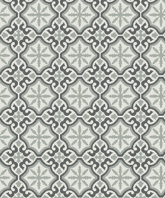 Blackout roller blind Moroccan tile