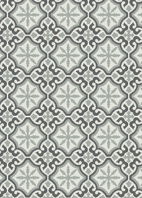 Blackout roller blind Moroccan tile